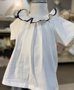 T-SHIRT COLLO VOLANT