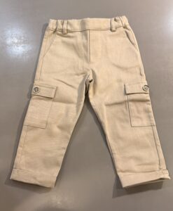 PANTALONE CARGO IN GABARDINA