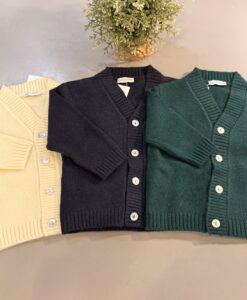 CARDIGAN IN MAGLIA RASATA